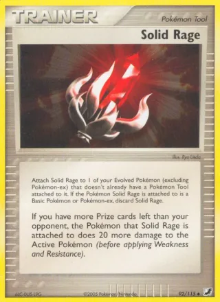 Solid Rage card