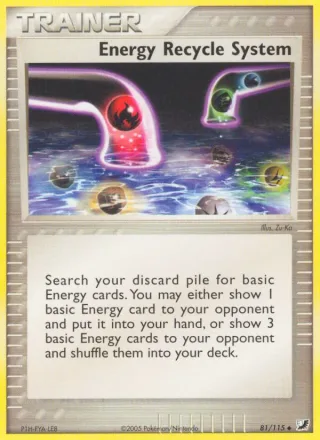 Energy Recycle System card