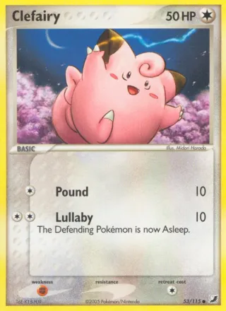 Clefairy #53 · Unseen Forces Pokémon card