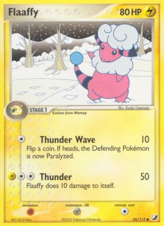 Flaaffy #56 · Unseen Forces Pokémon card