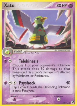 Xatu #49 · Unseen Forces Pokémon card