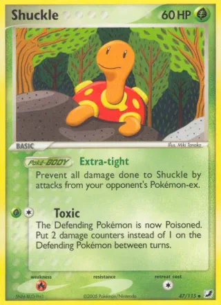 Shuckle #47 · Unseen Forces Pokémon card