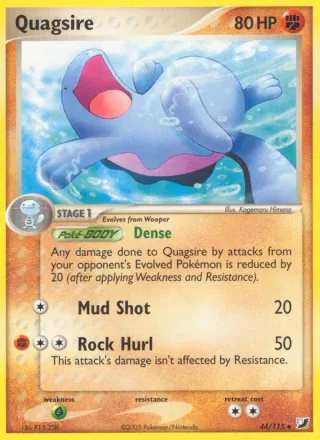 Quagsire #44 · Unseen Forces Pokémon card