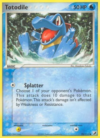 Totodile #78 · Unseen Forces Pokémon card