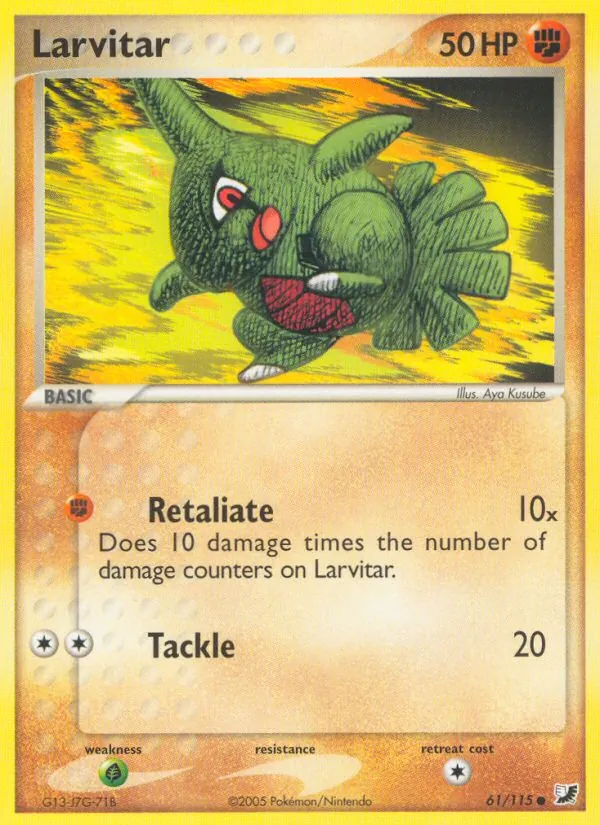 Larvitar full card art