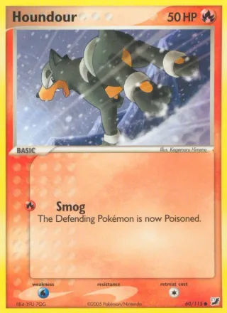 Houndour #60 · Unseen Forces Pokémon card