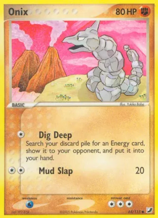 Onix #65 · Unseen Forces Pokémon card