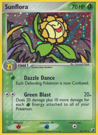 Sunflora #16 · Unseen Forces Pokémon card