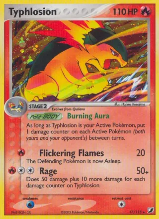 Typhlosion #17 · Unseen Forces Pokémon card