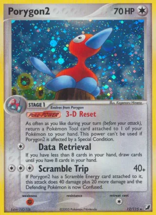 Porygon2 #12 · Unseen Forces Pokémon card