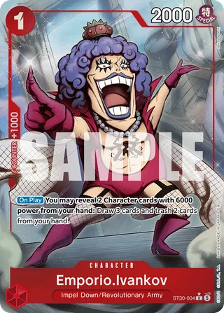 Emporio.Ivankov (Full Art) #ST30-004-full-art · ST-30: Starter Deck 30 EX Luffy & Ace One Piece card