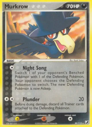 Murkrow #30 · Unseen Forces Pokémon card