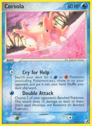 Corsola #37 · Unseen Forces Pokémon card