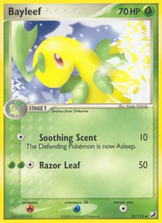 Bayleef #35 · Unseen Forces Pokémon card