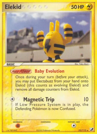 Elekid #23 · Unseen Forces Pokémon card