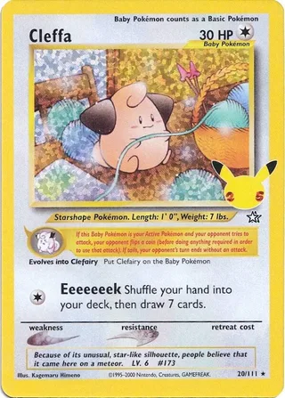 Cleffa #CC009 · Celebrations Classic Collection Pokémon card
