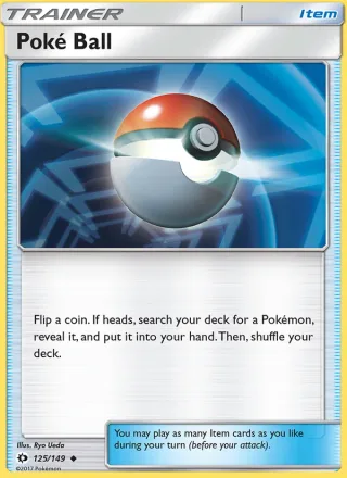 Poké Ball #125 · Sun & Moon Pokémon card