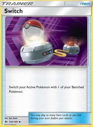 Switch #132 · Sun & Moon Pokémon card