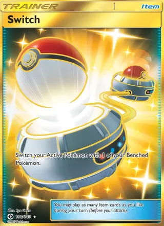 Switch #160 · Sun & Moon Pokémon card