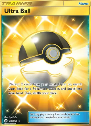 Ultra Ball #161 · Sun & Moon Pokémon card
