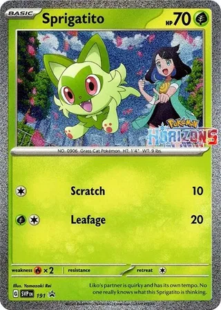 Sprigatito #191 · SVP Black Star Promos Pokémon card