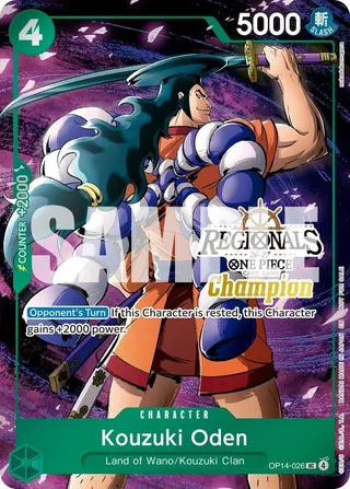 Kouzuki Oden (Regionals Champion Card Set 26-27 Vol.2) #OP14-026-regionals-champion-card-set-26-27-vol-2 · One Piece Promotion Cards One Piece card