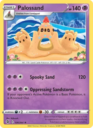 Palossand #126 · Fusion Strike Pokémon card