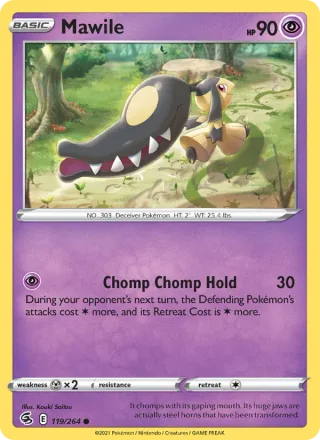Mawile #119 · Fusion Strike Pokémon card