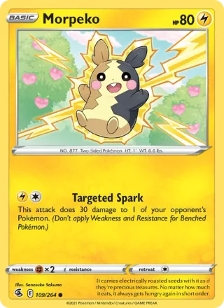Morpeko #109 · Fusion Strike Pokémon card