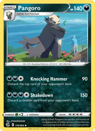 Pangoro #174 · Fusion Strike Pokémon card