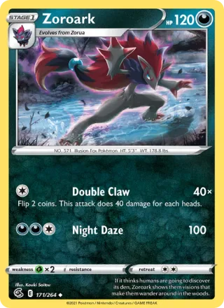 Zoroark #171 · Fusion Strike Pokémon card