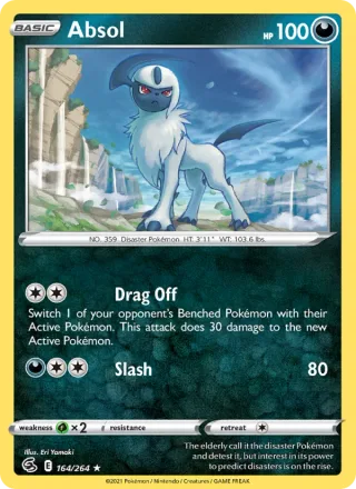 Absol #164 · Fusion Strike Pokémon card