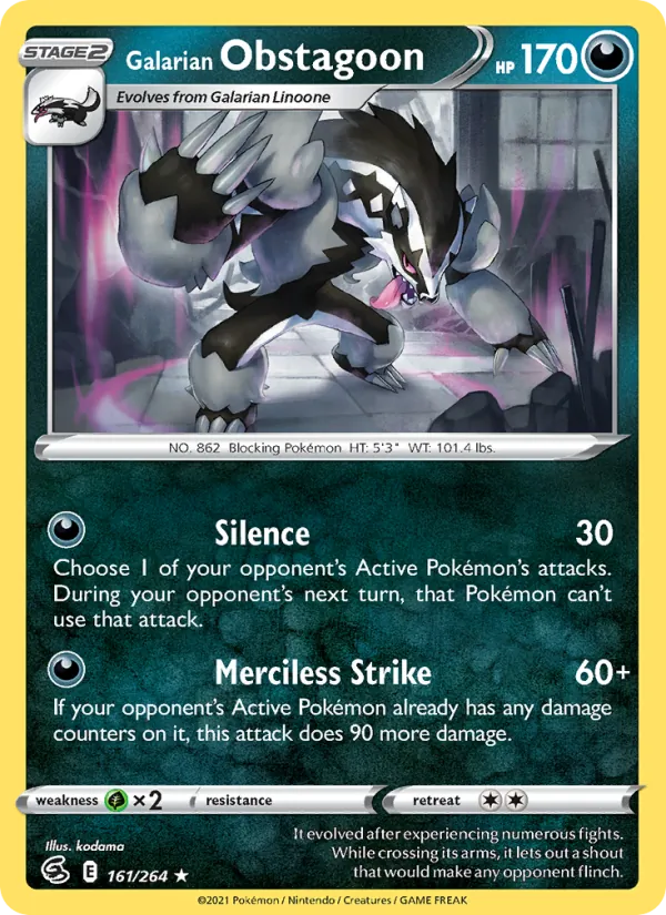 Galarian Obstagoon full card art