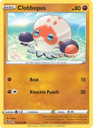 Clobbopus #152 · Fusion Strike Pokémon card