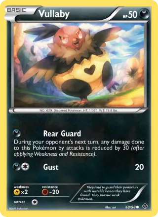 Vullaby #68 · Emerging Powers Pokémon card