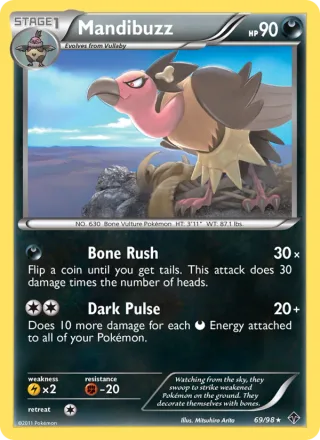 Mandibuzz #69 · Emerging Powers Pokémon card