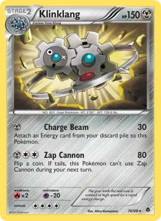 Klinklang #76 · Emerging Powers Pokémon card