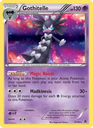 Gothitelle #47 · Emerging Powers Pokémon card
