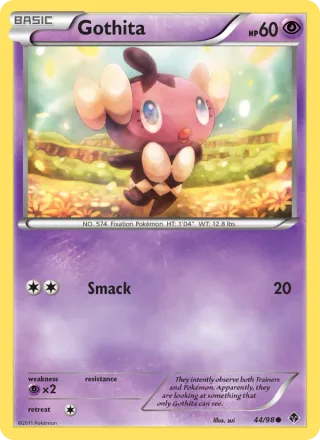 Gothita #44 · Emerging Powers Pokémon card