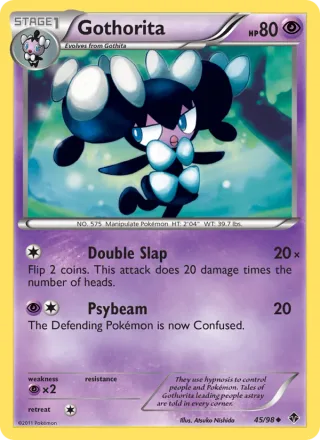 Gothorita #45 · Emerging Powers Pokémon card