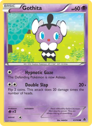 Gothita #43 · Emerging Powers Pokémon card