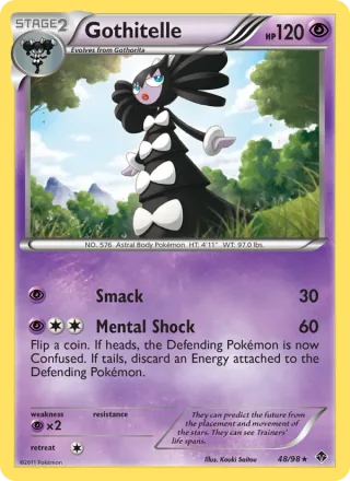 Gothitelle #48 · Emerging Powers Pokémon card