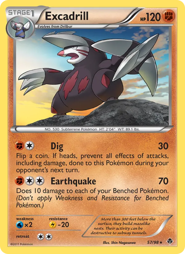 Excadrill full card art