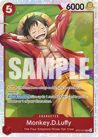 Monkey.D.Luffy #ST21-014 · ST-21: Starter Deck 21 EX Gear 5 One Piece card
