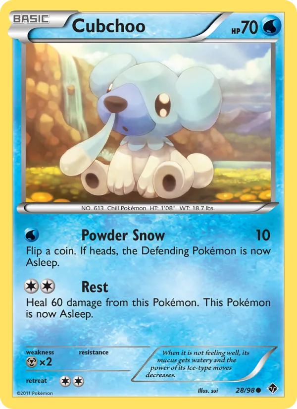 Cubchoo full card art