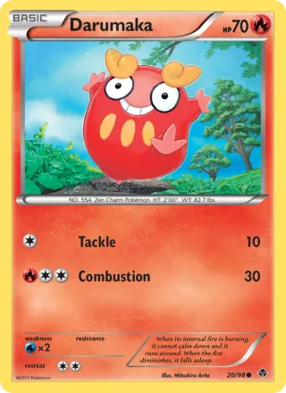 Darumaka #20 · Emerging Powers Pokémon card