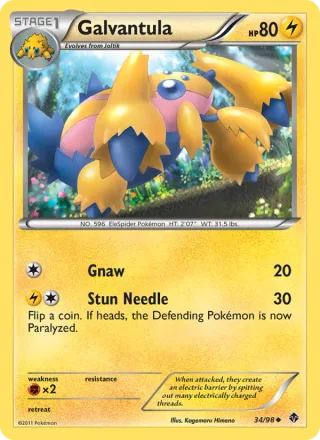 Galvantula #34 · Emerging Powers Pokémon card