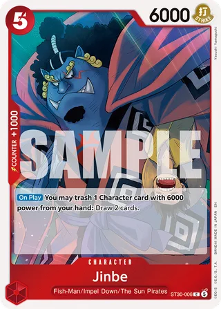 Jinbe #ST30-006 · ST-30: Starter Deck 30 EX Luffy & Ace One Piece card