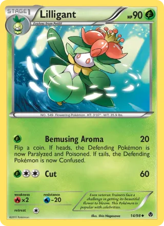 Lilligant #14 · Emerging Powers Pokémon card