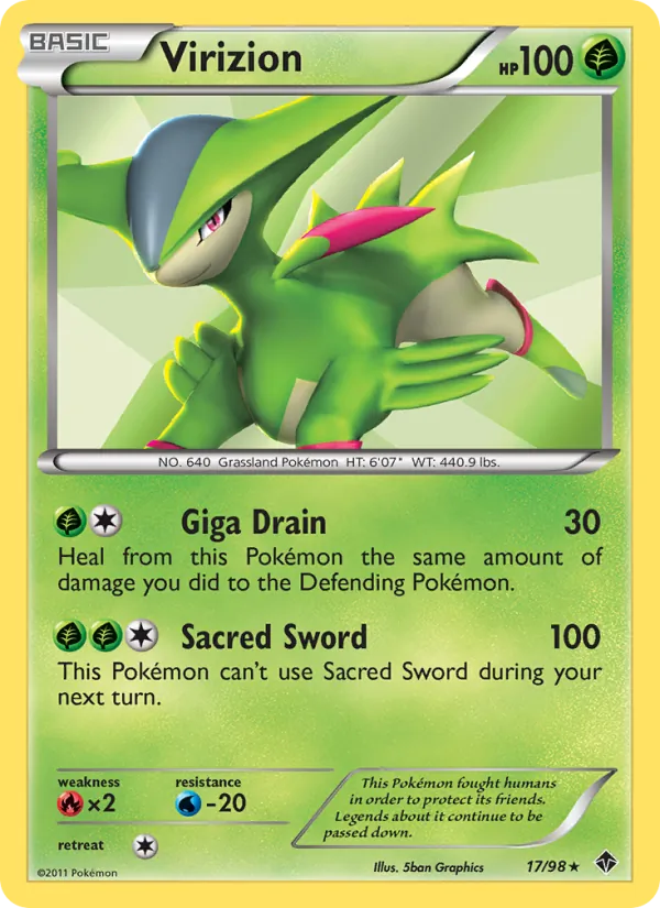 Virizion full card art